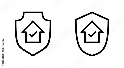 house insurance icon symbol for apps and websites. house protection sign and symbol