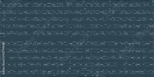 Abstract digital background featuring cascading lines of binary code