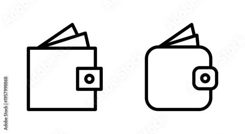 Wallet icon symbol for apps and websites. wallet sign and symbol