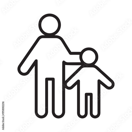 Guardian icon linear logo mark in black and white
