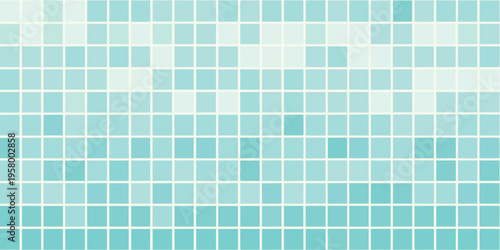 Abstract background with a gradient of turquoise and white squares