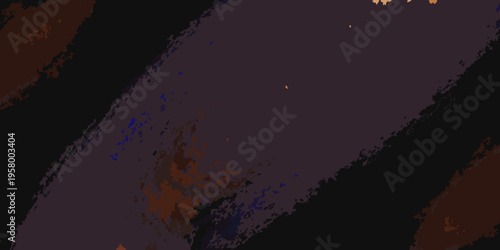 Abstract dark landscape with blurred lights and brown edges