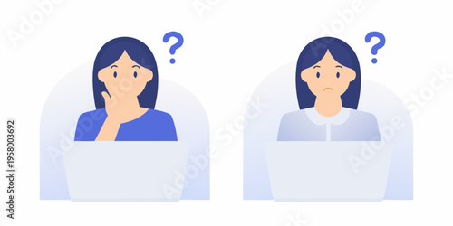 Two women with question marks above their heads displaying confusion