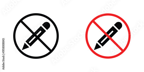 No writing signs graphic design vector symbols. Best for Graphics