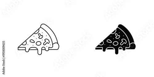 Pizza icon graphic design vector symbols. Best for Graphics