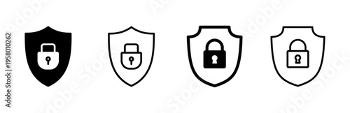 Security icon set. protection icon. privacy. vpn