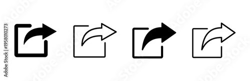 Share icon set. Sharing vector icon