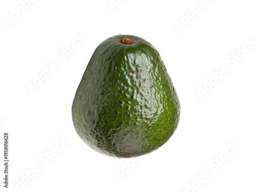 Fresh Whole Green Avocado Isolated