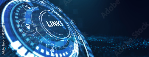 Internet Links Concept. Business, Technology, Internet and network concept. 3d illustration