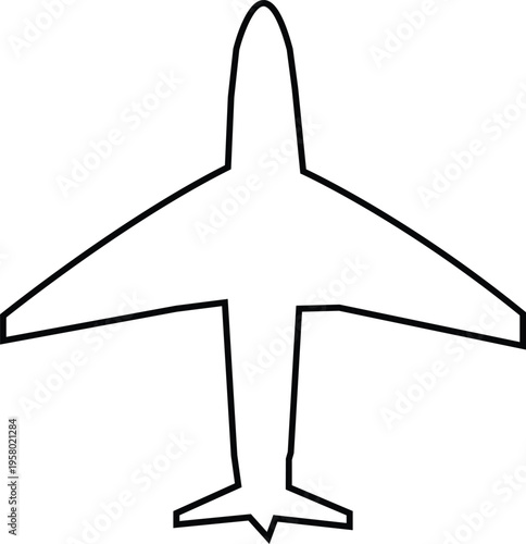 Black airplane icon set in style, aviation silhouette featuring jet, aircraft and flight symbol, minimal monochrome transport vector illustration pack with synonym element.