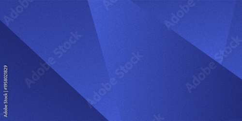 Black dark navy blue silver abstract pattern background. Geometric shape. Line triangle angle fold polygon diamond 3D. Color gradient ombre. Rough grain noise. Light shadow. Matte shimmer. Minimum.