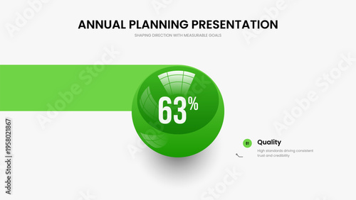 Financial Proposal 1 Option Diagram Slide Layout. Medical Review One Step Graph Presentation Template. Business Overview Slideshow Design Vector Illustration.