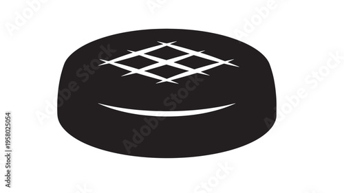 Bread icon with criss-cross score marks and a subtle smile featuring loaf, bakery, food with symbol and baked goods elements for pastry, cuisine