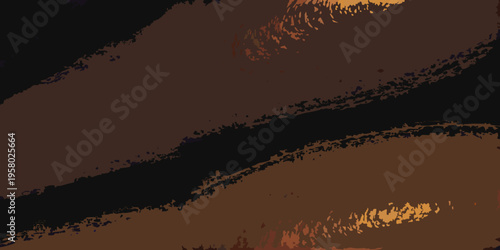 Abstract composition featuring dark earth tones and blurred light streaks