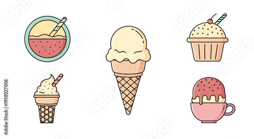 Hotel Key and Building Illustration.