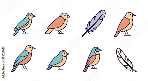 Cute Dog and Bone Illustrations.