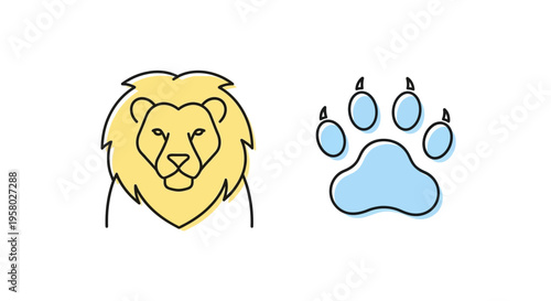 Colorful illustration of noodle bowl.