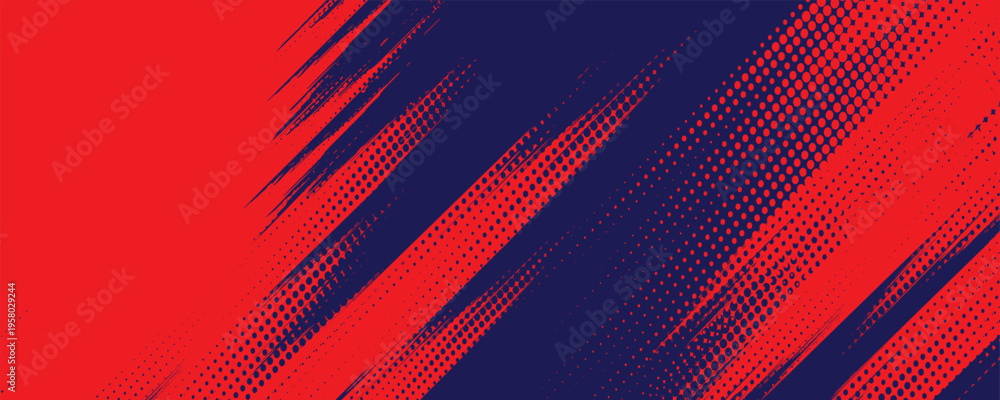 Fototapeta premium halftone on white background. Vector dots glitter or halftone glitter pattern texture Pop Art Style Background. vector grunge arts red grunge