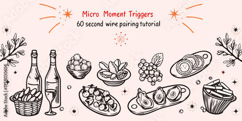 Wine pairing suggestions with food a 60 second tutorial illustration