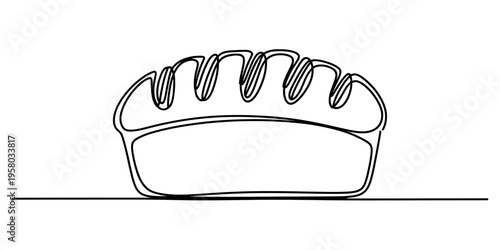 Continuous One Line Drawing of Happy Family Father Mother Child