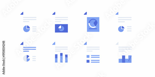 Abstract data visualization with charts graphs and geometric shapes