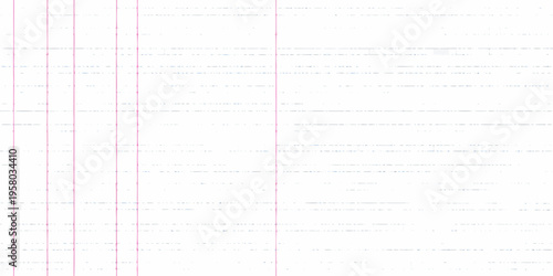 Lined paper with faint red vertical lines a blank page for writing