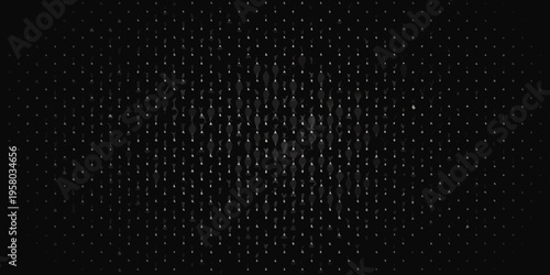 Abstract pattern of small bright specks against a dark background
