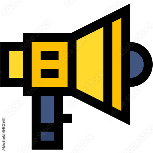 Vector Icon megaphone, speaker, loud speaker, advertising, loud