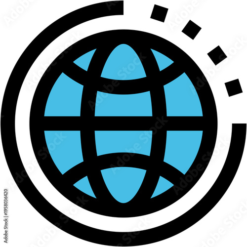 Vector Icon worldwide, globe, global, google earth, location