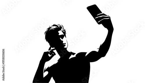 silhouette of a woman with a camera