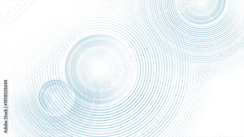 Blue lines circles abstract futuristic tech background