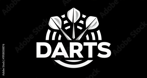 Modern Darts Sport Logo Design