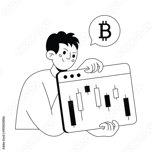 Tech Meets Trade  Vector illustration. EPS 10