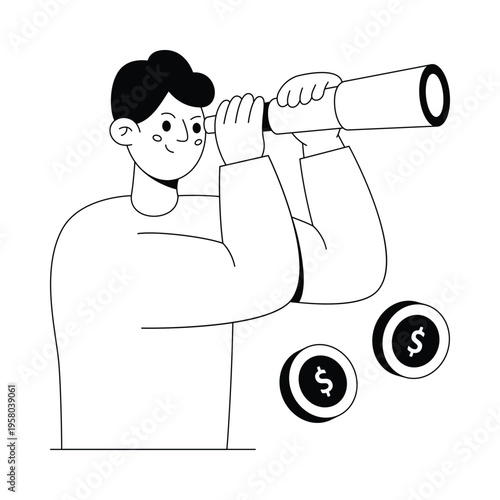 Vision to Venture  Vector illustration. EPS 10