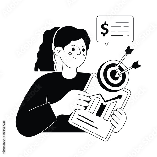 Strategies for Growth  Vector illustration. EPS 10