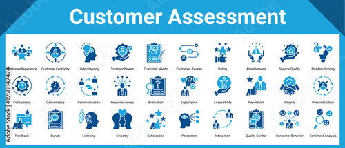 Customer Assessment icon pack and collection