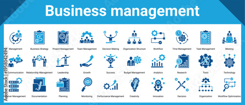 Business Management icon pack and collection