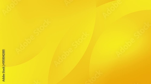 Sunny warm yellow gradient background with soft organic flowing shapes and smooth light transitions. Minimal clean design with bright positive mood, seamless loop animation, perfect for modern digital