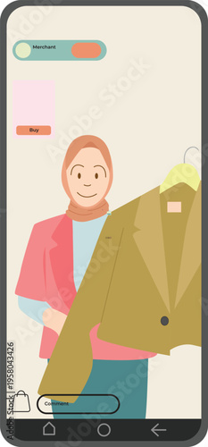 Live affiliate modern job flat illustration