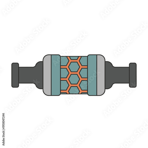 Detailed Illustration of a Modern Electronic Resistor Component.