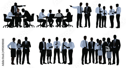 Business people in office settings.