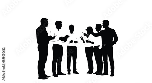 Group of business people standing together.