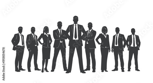 Group of Business People Standing Together.