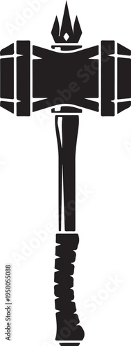 Vector Thor's hammer icon