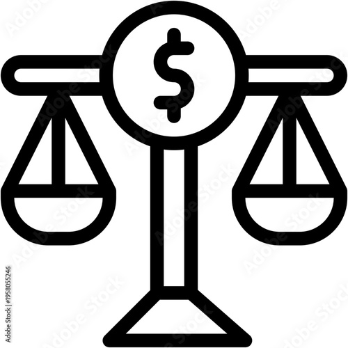 Vector Icon Balance Sheet, Corporation, Accounting, Economic Crises, Business And Finance