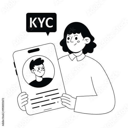 Know Your Customer Vector illustration. EPS 10