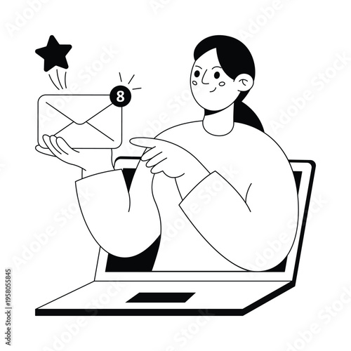 Email that Sells Vector illustration. EPS 10