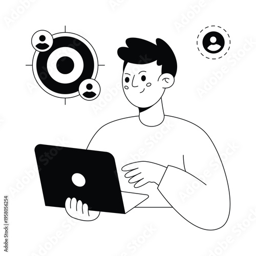Target Audience Vector illustration. EPS 10