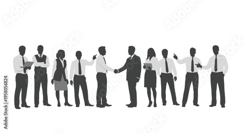 Business People Shaking Hands Together.