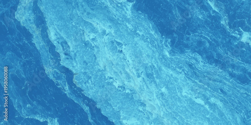 abstract blue liquid marble background with fluid turquoise waves and organic azure flowing paint textures